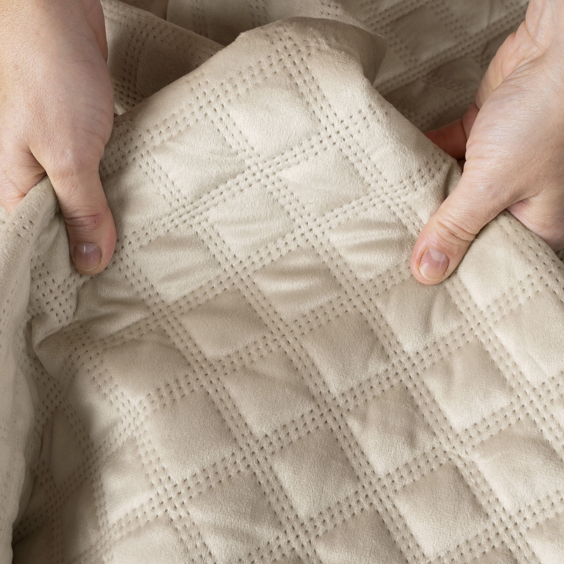 Narzuta Velvi 220x240 jasny beżowy