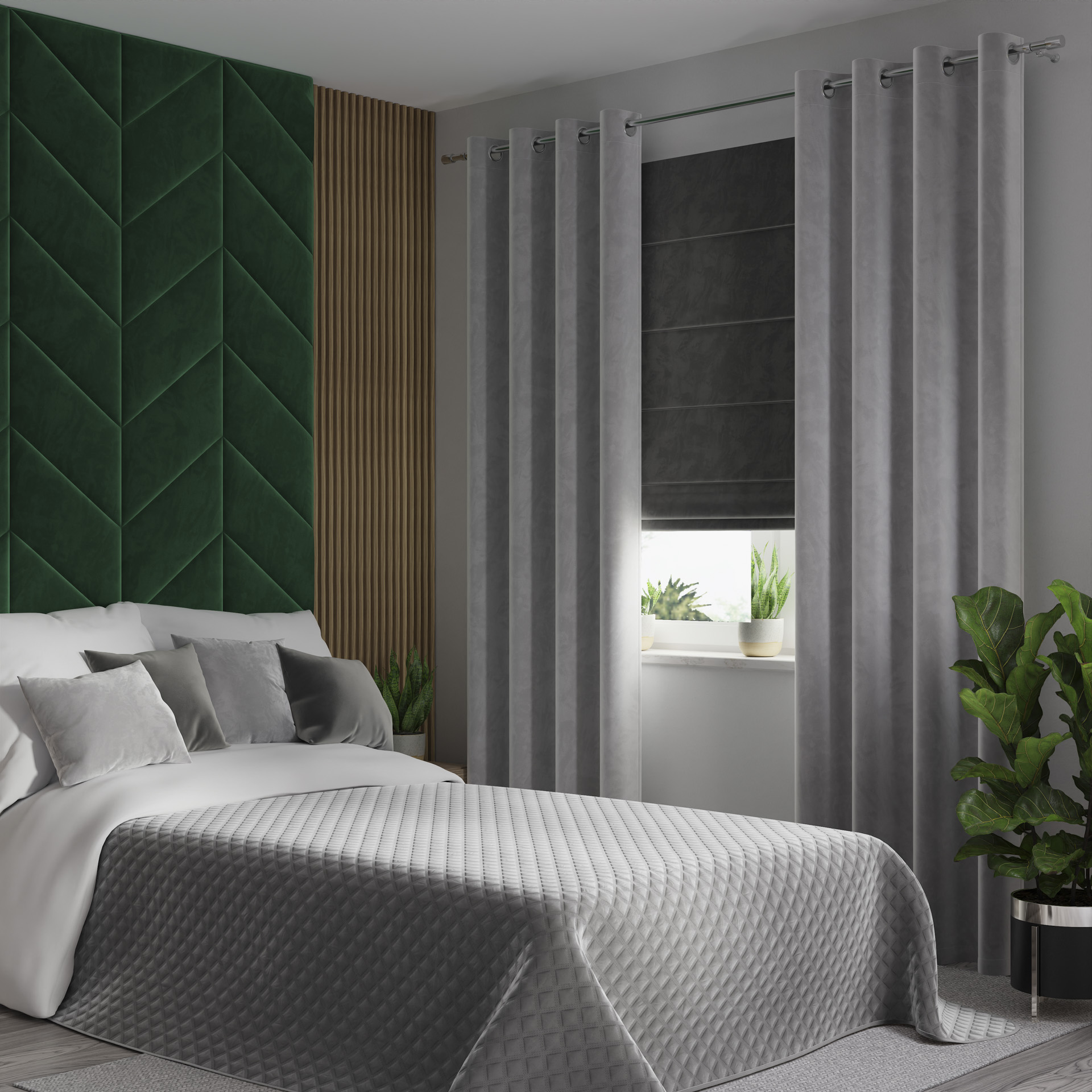 Narzuta Velvi 220x240 jasny szary