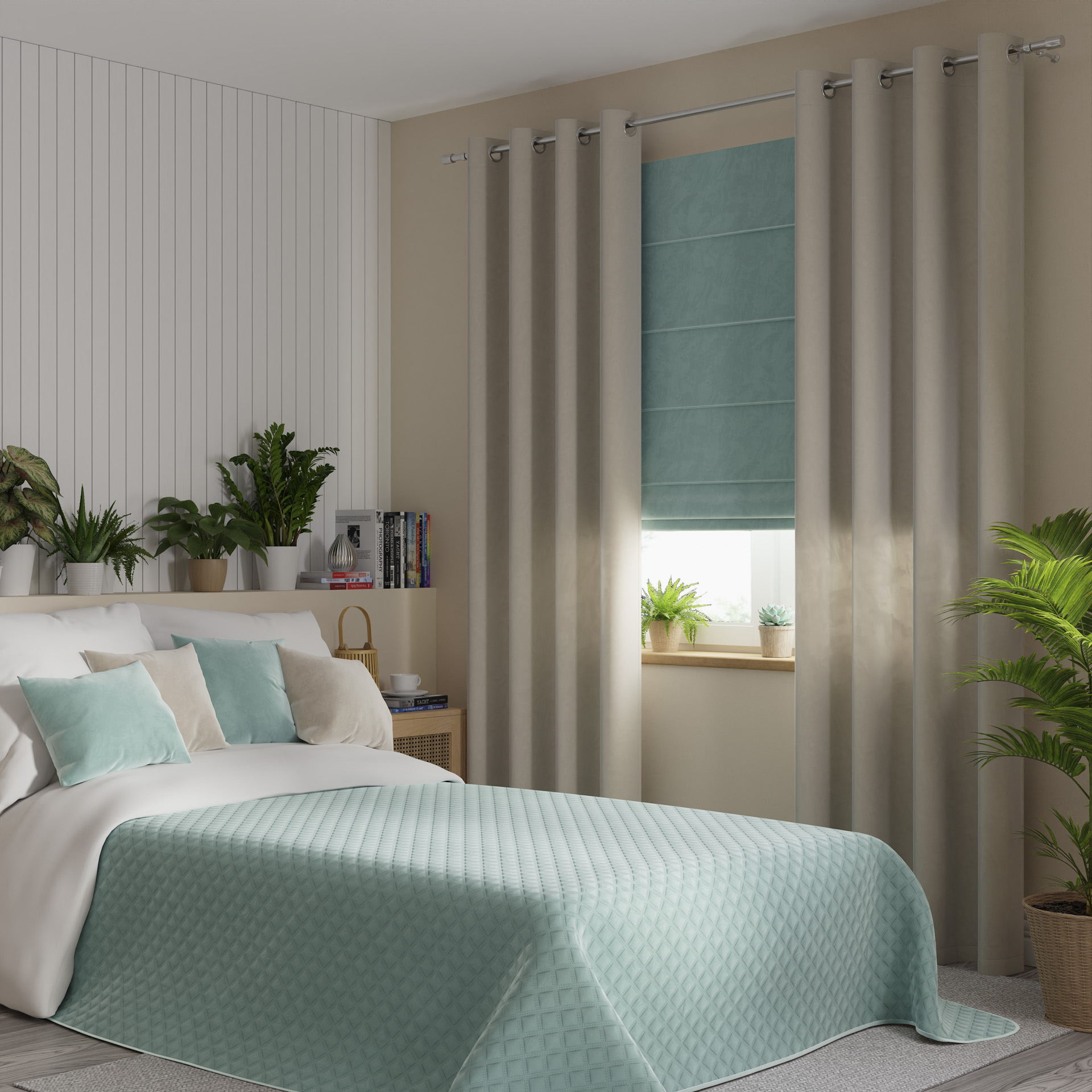 Narzuta Velvi 170x210 miętowy