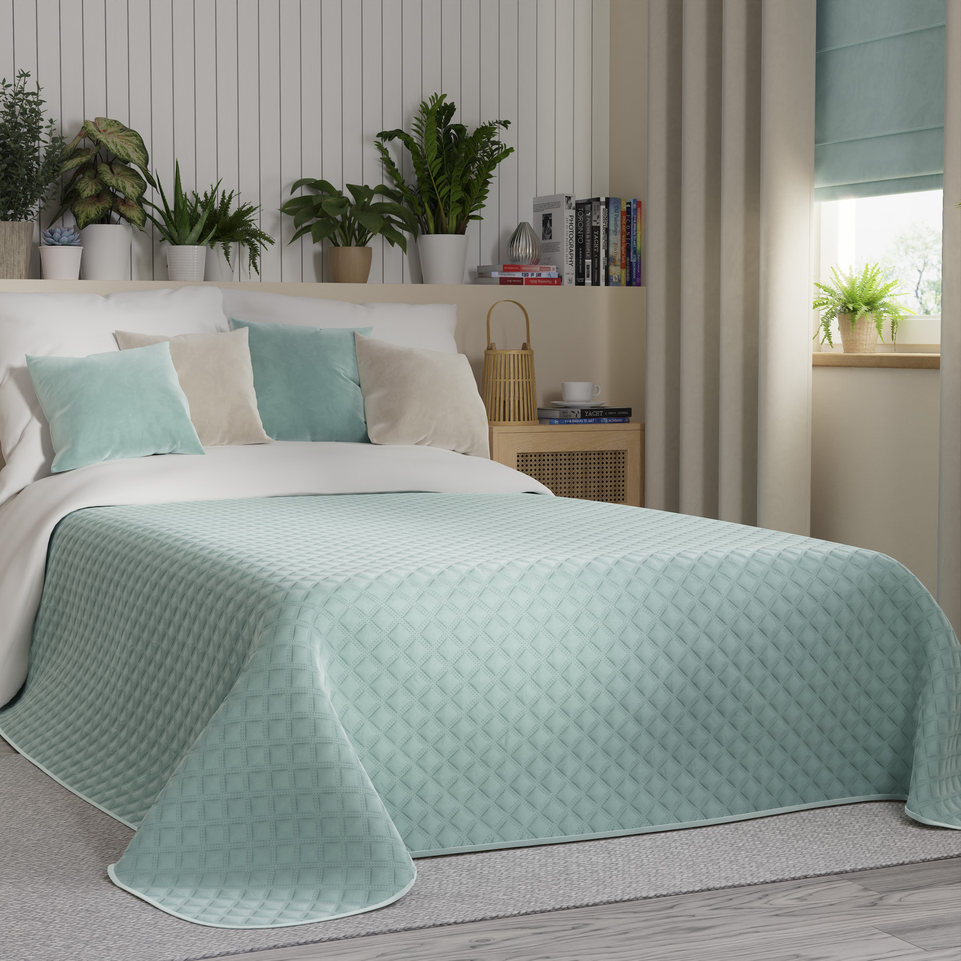 Narzuta Velvi 220x240 miętowy