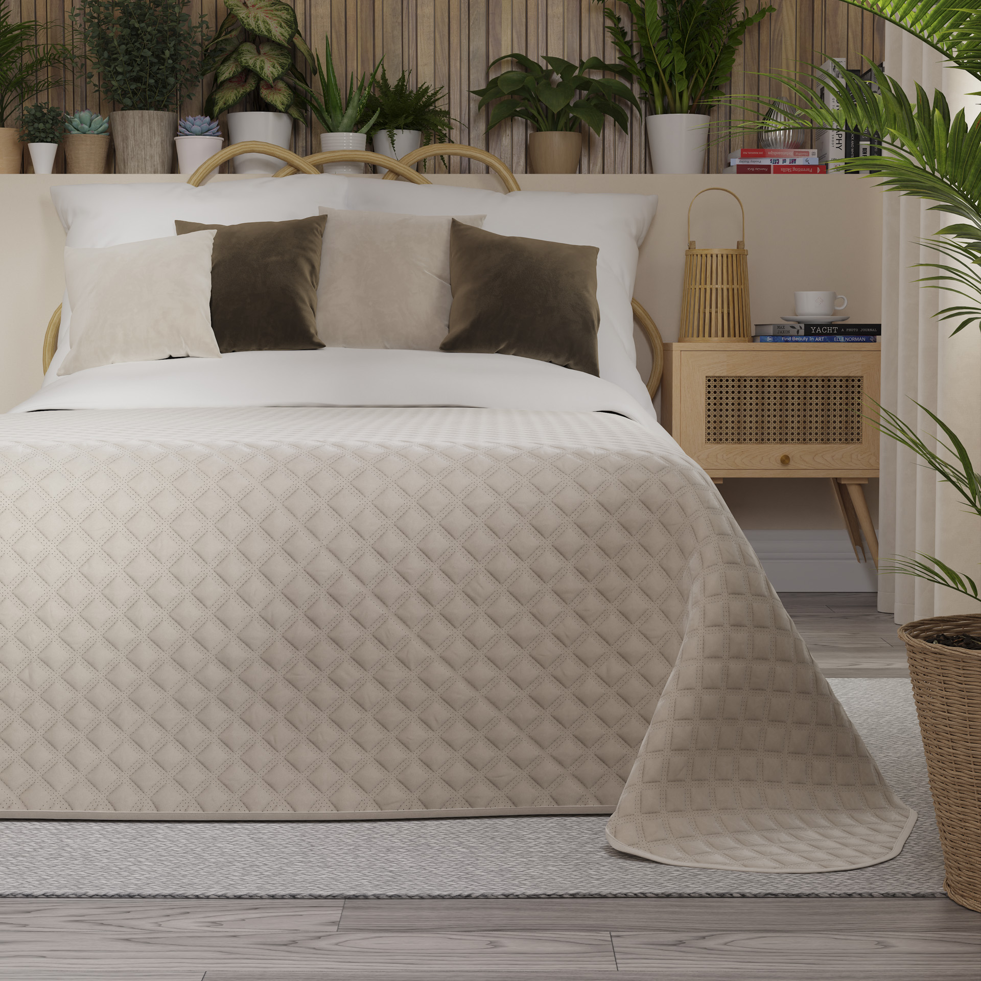 Narzuta Velvi 220x240 kremowy