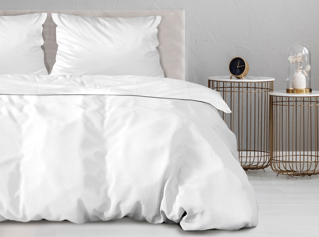 Pościel Greno jednobarwna 140x200 BIAŁA