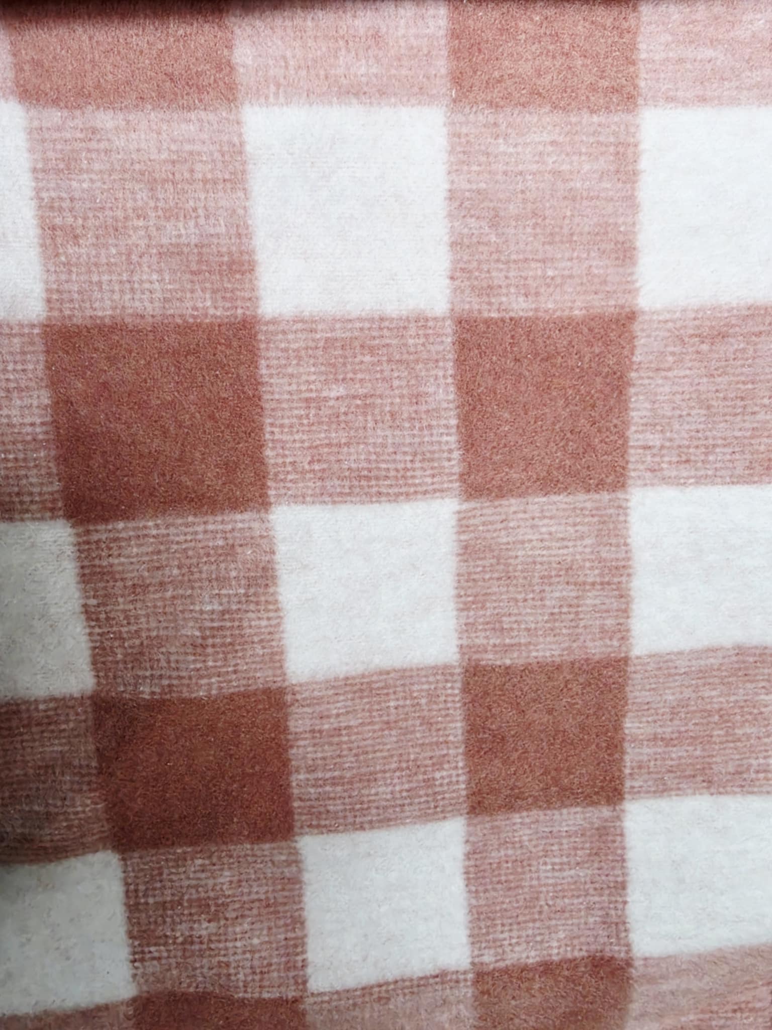 Koc bawełniany Cotton 150x200 Różowa krata 