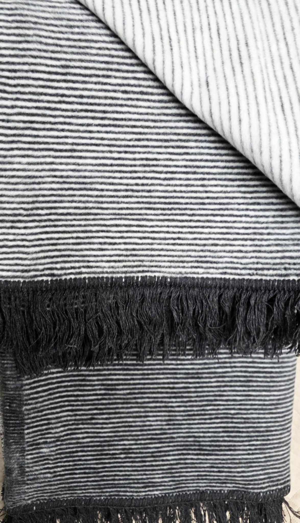 Koc bawełniany Cotton 150x200 Czarny melanż