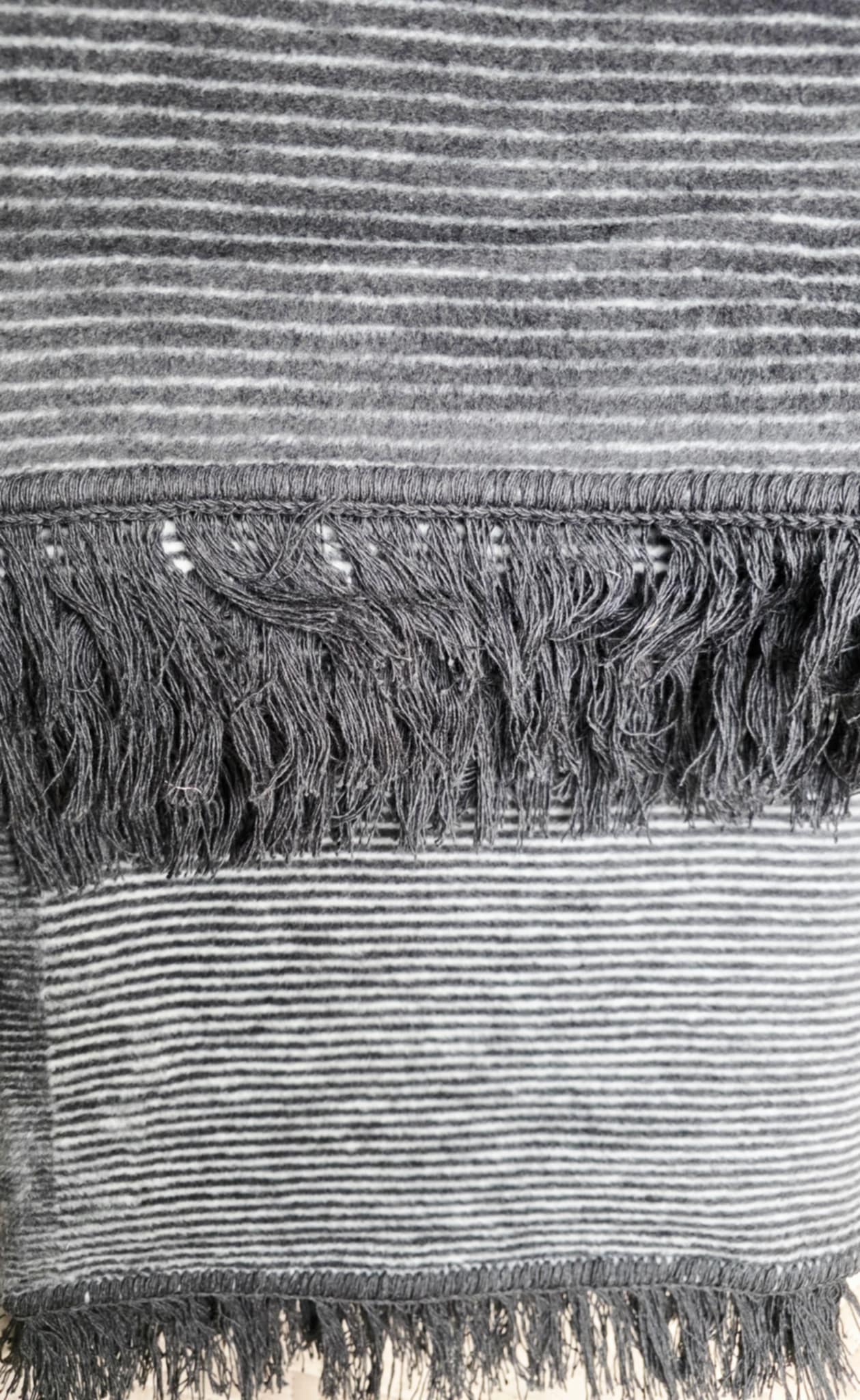 Koc bawełniany Cotton 150x200 Czarny melanż