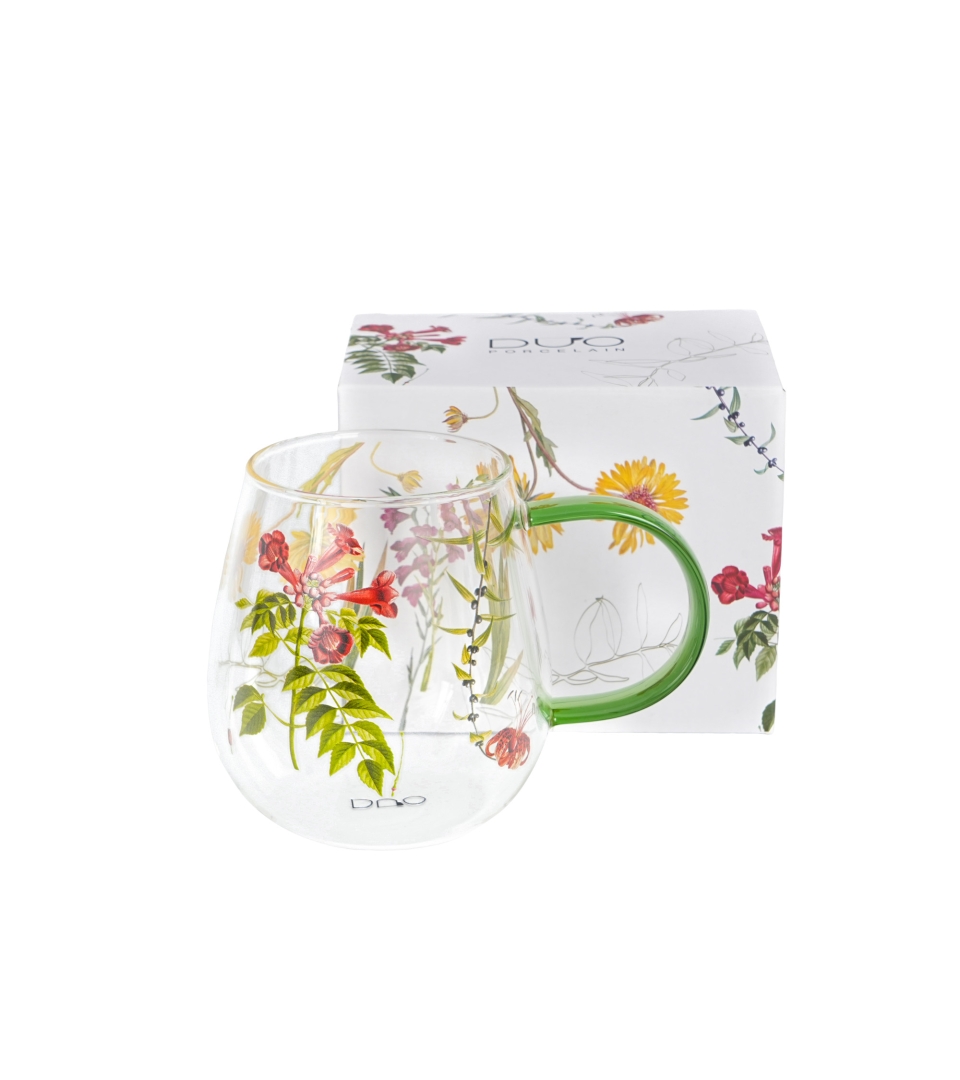 Kubek DUO 530ml szklany BARWY NATURY