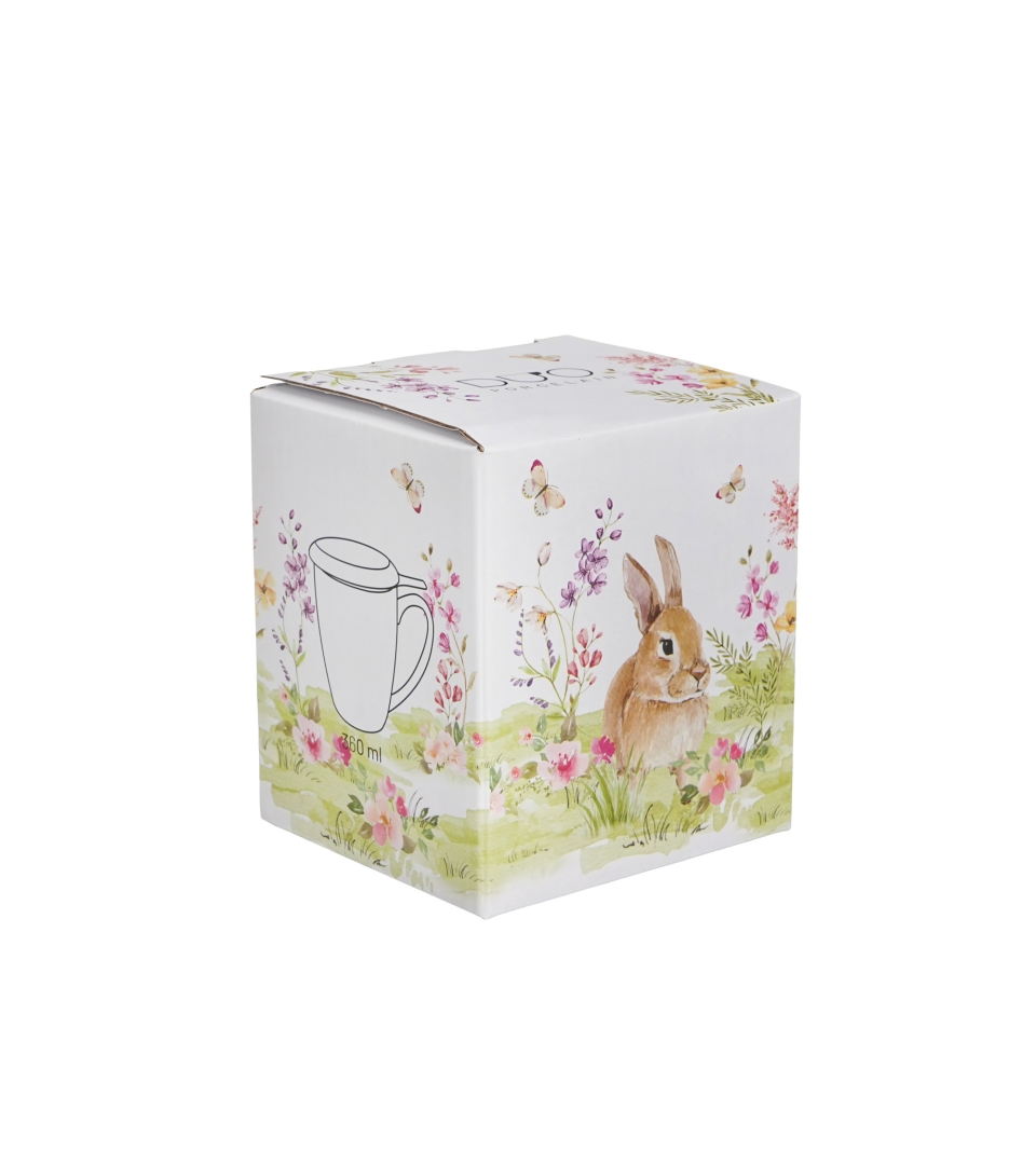 Kubek DUO 360ml Classic z zaparzaczem WIOSENNA SIELANKA