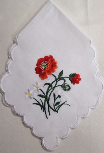 Serwetka do chleba maki 025 45x45