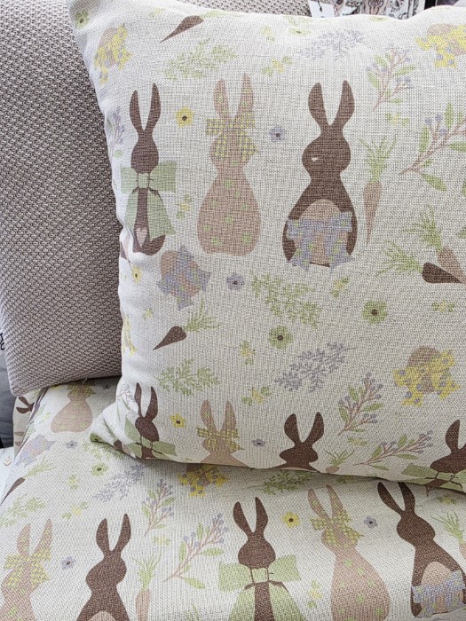 Bieżnik Martuli Zajączki Len 45x140