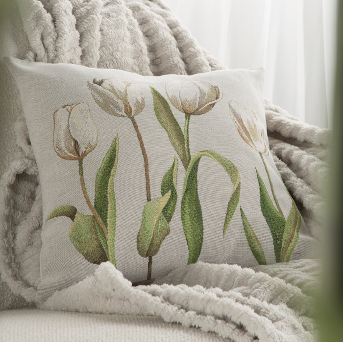 Poszewka Eurofirany Gobelin 4041 tulipany 45x45