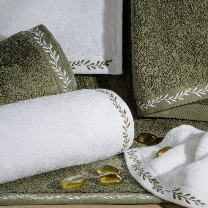 Ręcznik Eurofirany Selene 30x50 oliwkowy