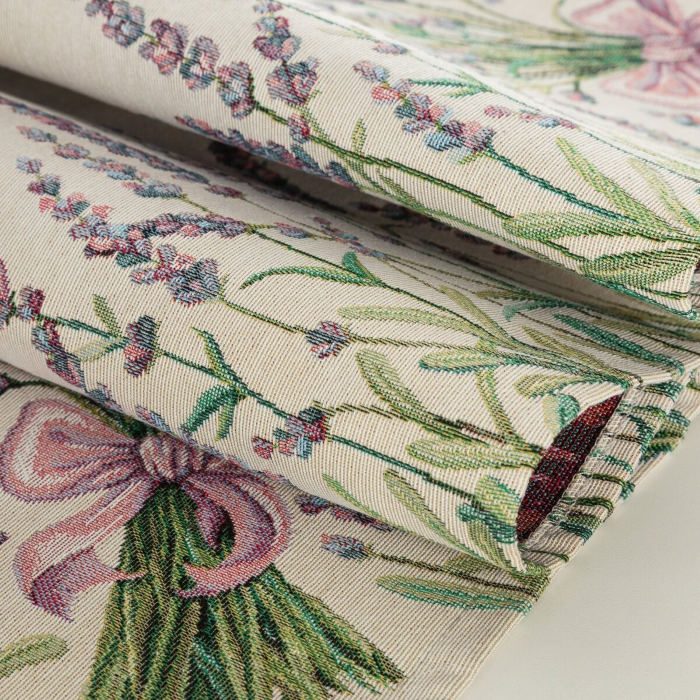 Bieżnik Eurofirany Gobelin 129 lawenda 100x100 