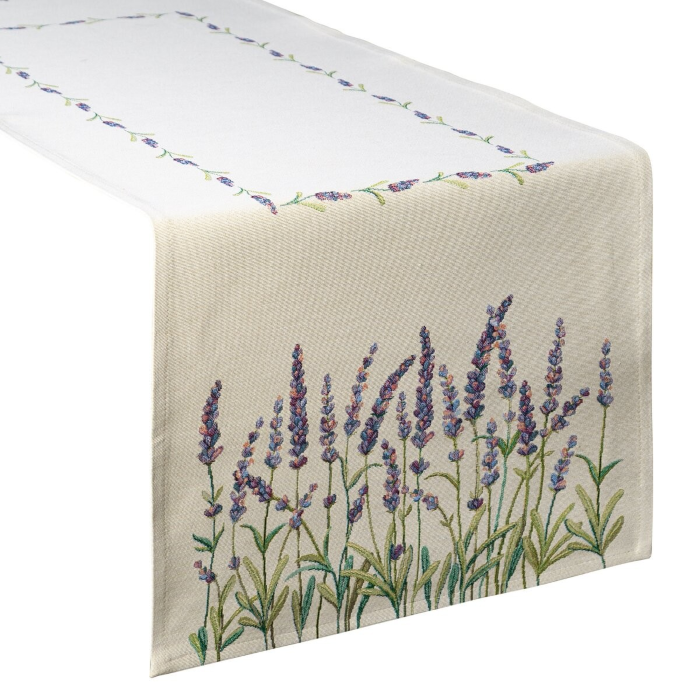 Bieżnik Eurofirany Gobelin 129 lawenda 45x140