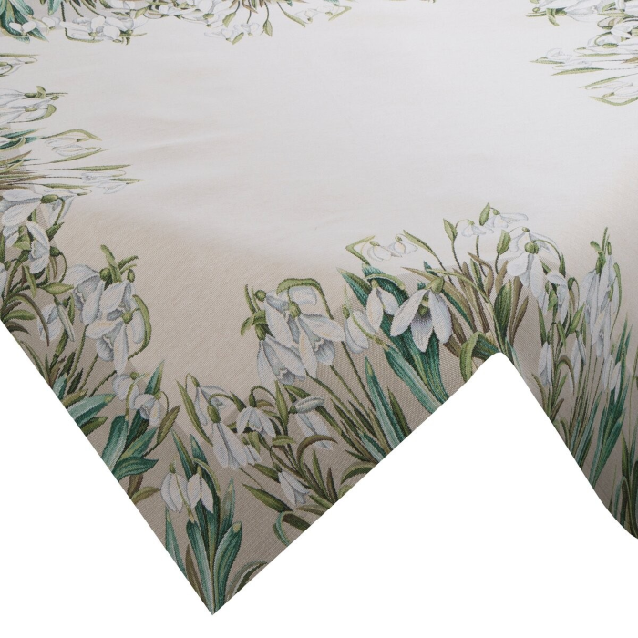 Bieżnik Eurofirany Gobelin 1300 Przebiśnieg 100x100