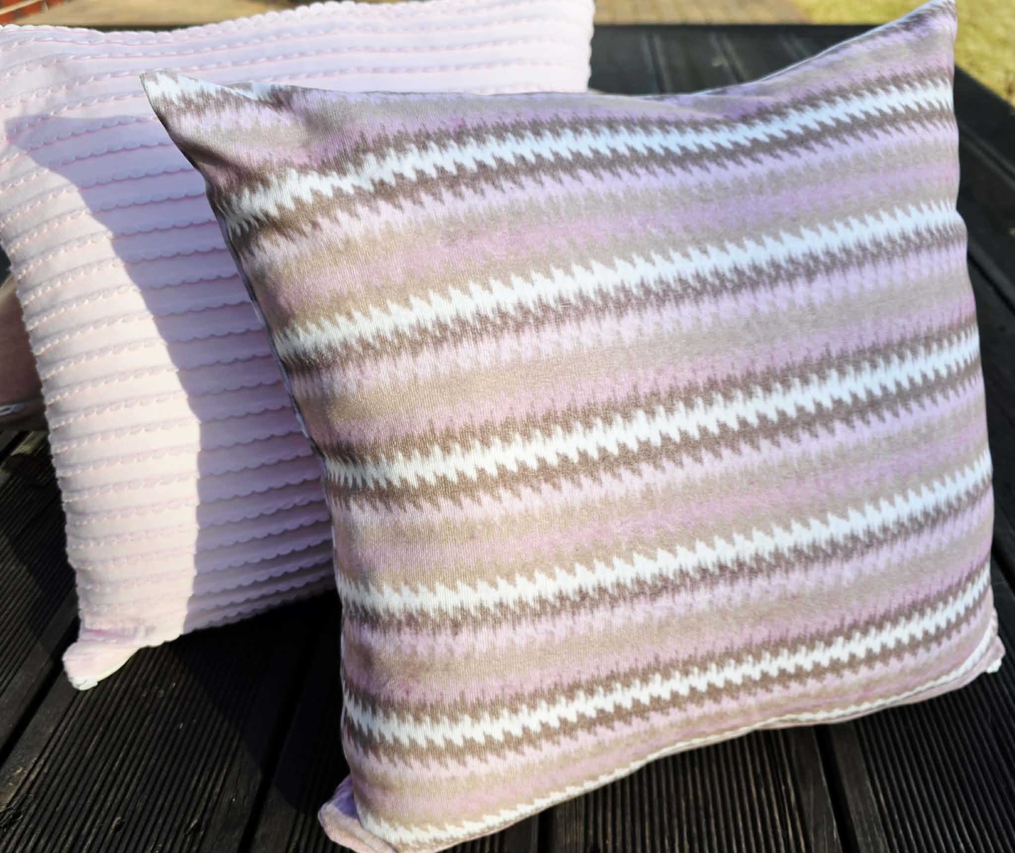 Poszewka Martuli 40x40 TULISIE welur zigzak