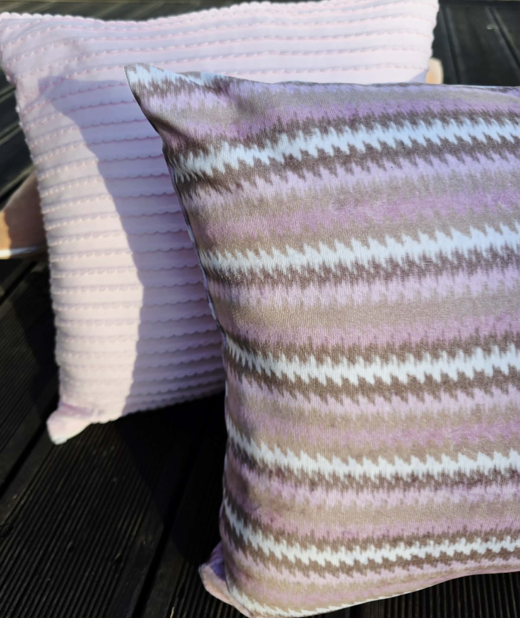 Poszewka Martuli 40x40 TULISIE welur zigzak