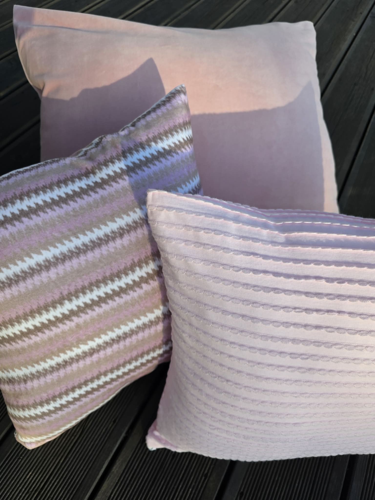 Poszewka Martuli 40x40 TULISIE falbanka pudrowa