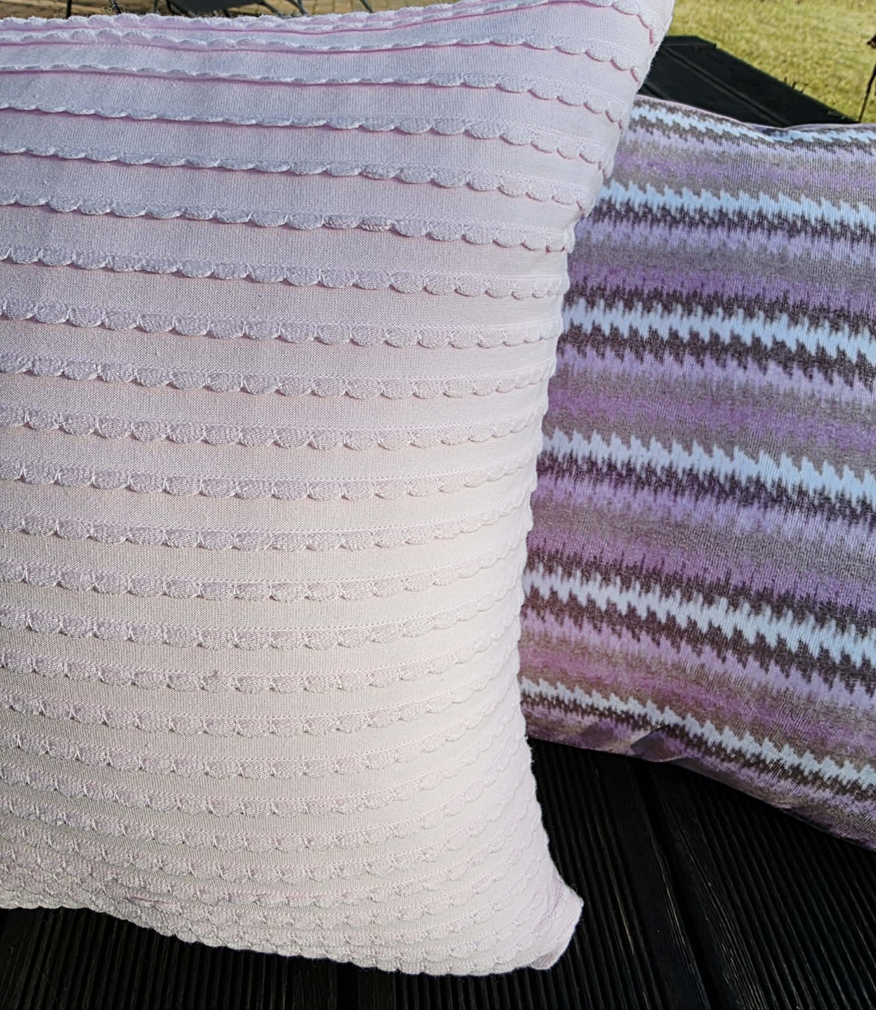 Poszewka Martuli 40x40 TULISIE falbanka pudrowa