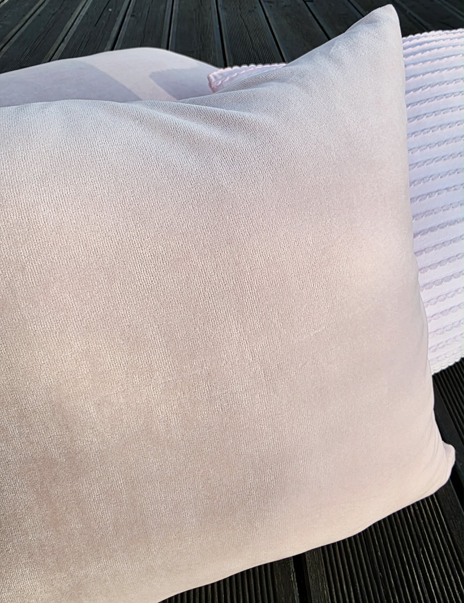 Poszewka Martuli 40x40 TULISIE welur pudrowy róż