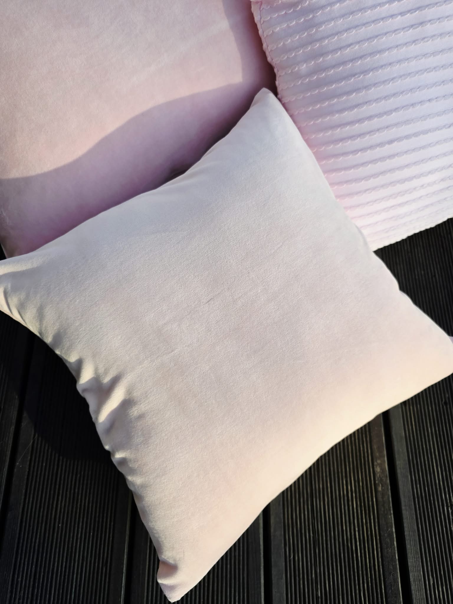 Poszewka Martuli 40x40 TULISIE welur pudrowy róż