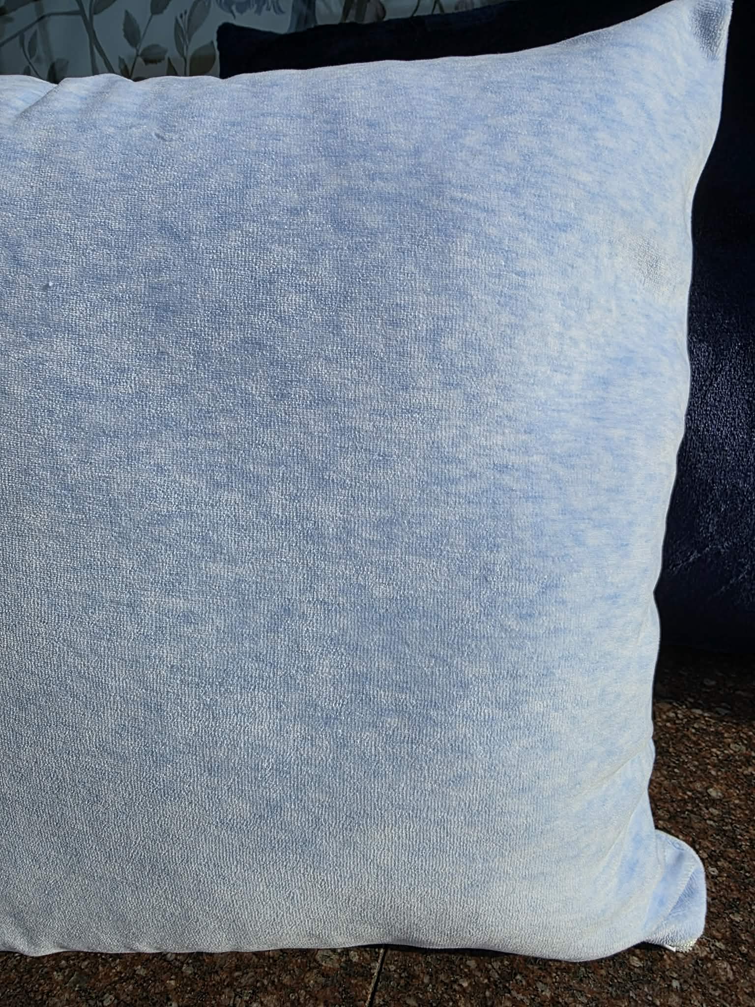 Poszewka Martuli 40x40 TULISIE welur melanż błękit