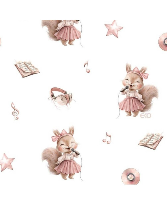 Ręcznik EKO z kapturkiem Piosenkarka róż 100x100