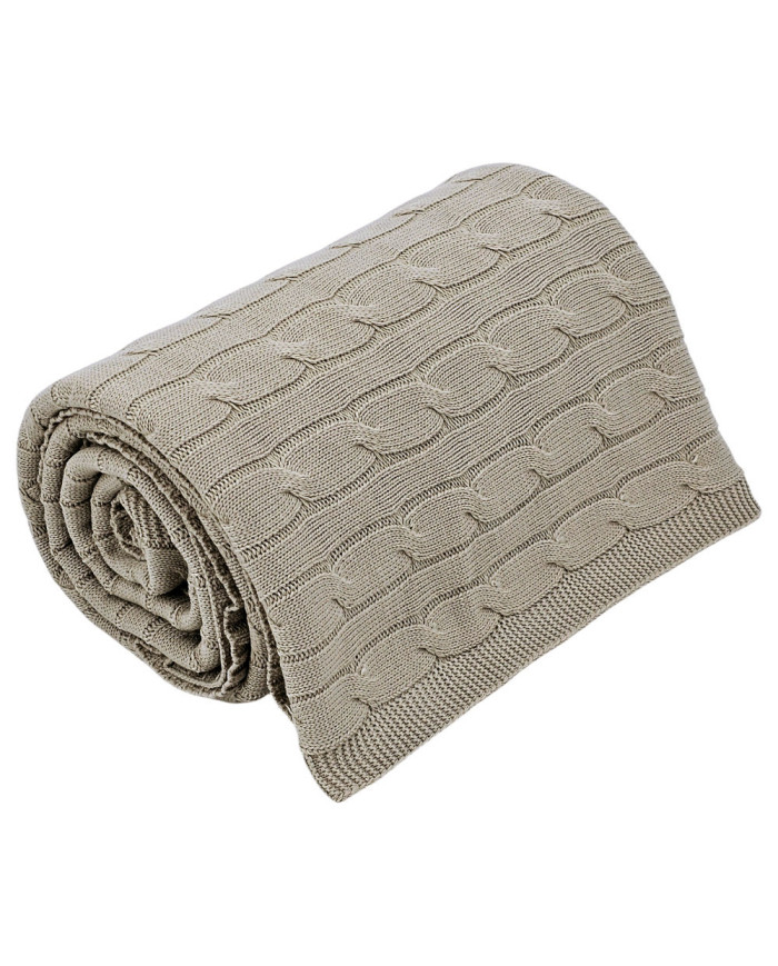 Koc EKO bez podszycia 150x200  Verona Latte