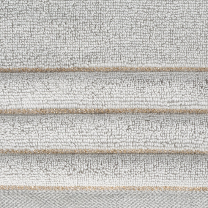 Ręcznik Eurofirany Nadine 50x90 srebrny