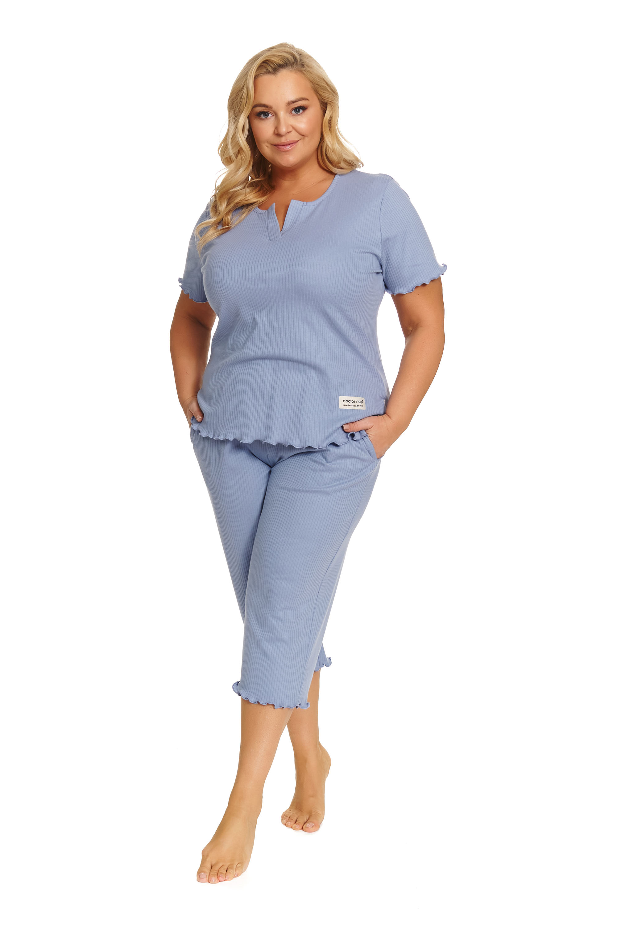 Piżama Dr Nap damska PB.7468 sky blue XXXL
