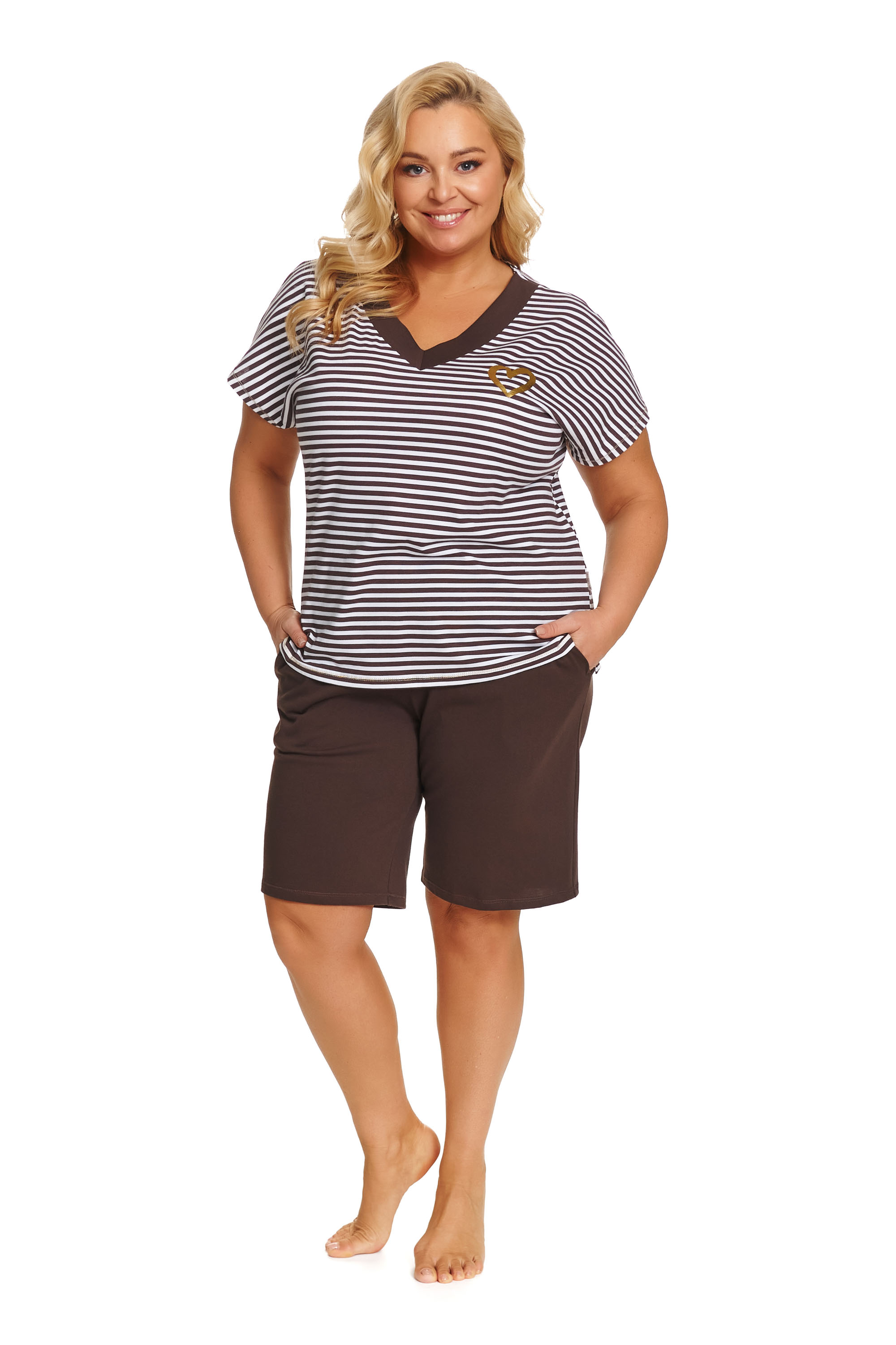 Piżama Dr Nap damska PM.7471 brownie L