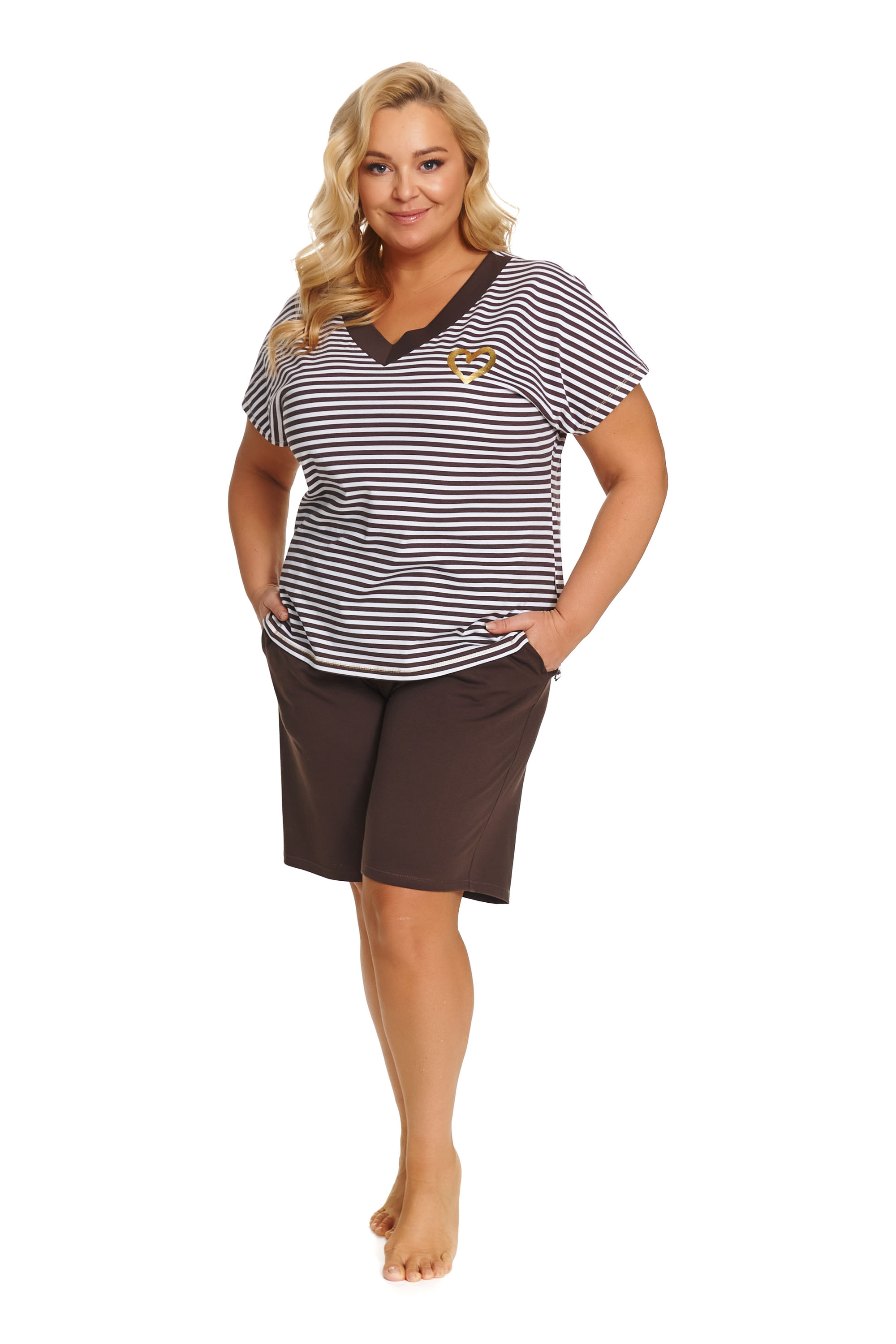 Piżama Dr Nap damska PM.7471 brownie