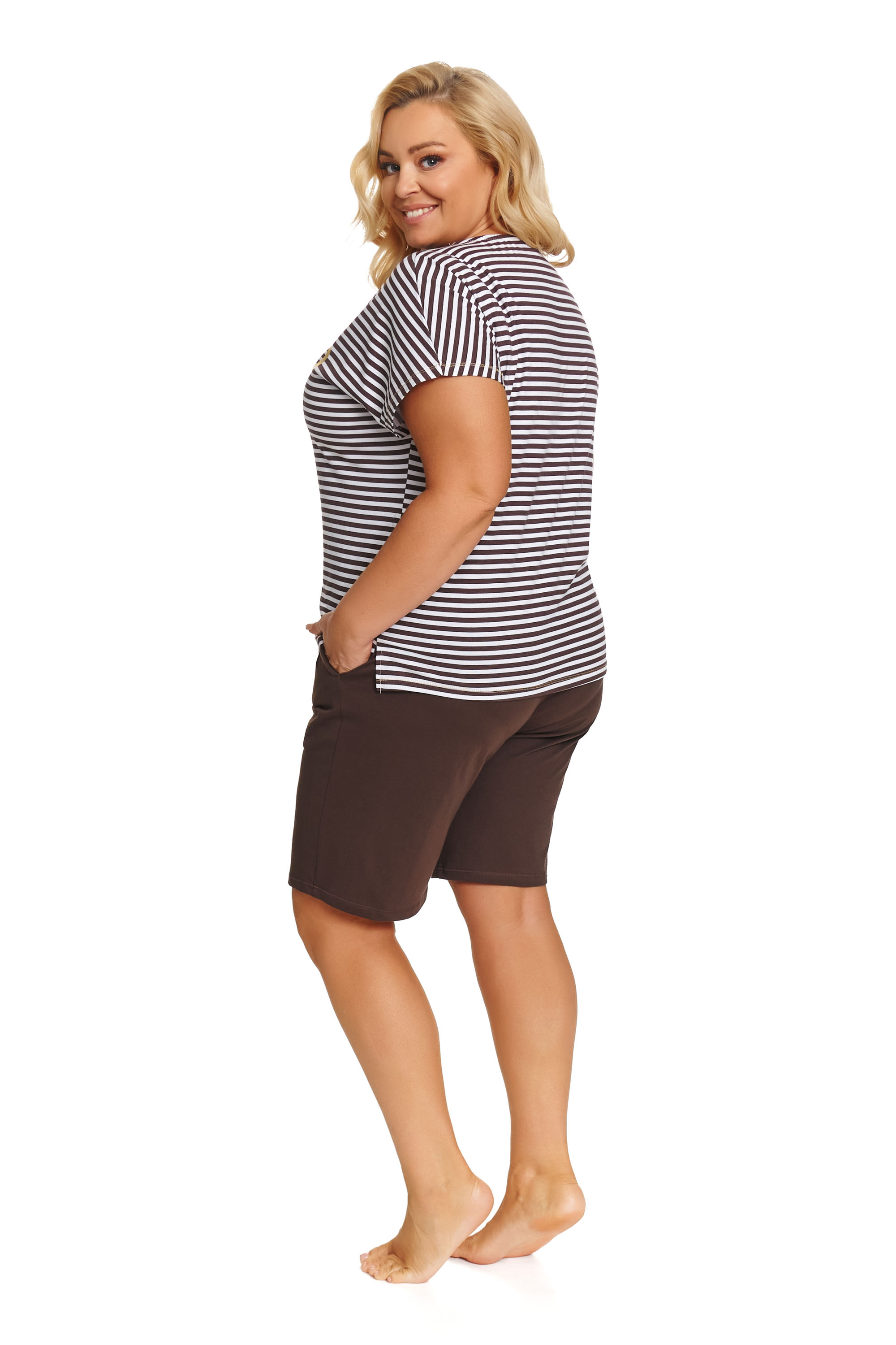 Piżama Dr Nap damska PM.7471 brownie XXL