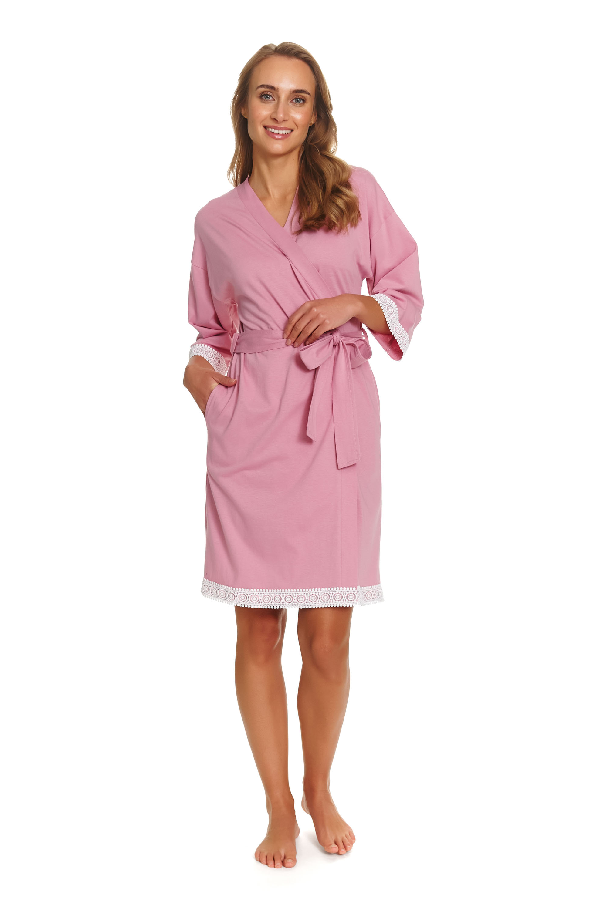 Szlafrok Damski Dr.NAP SWW.7461 Blush Rose XXL