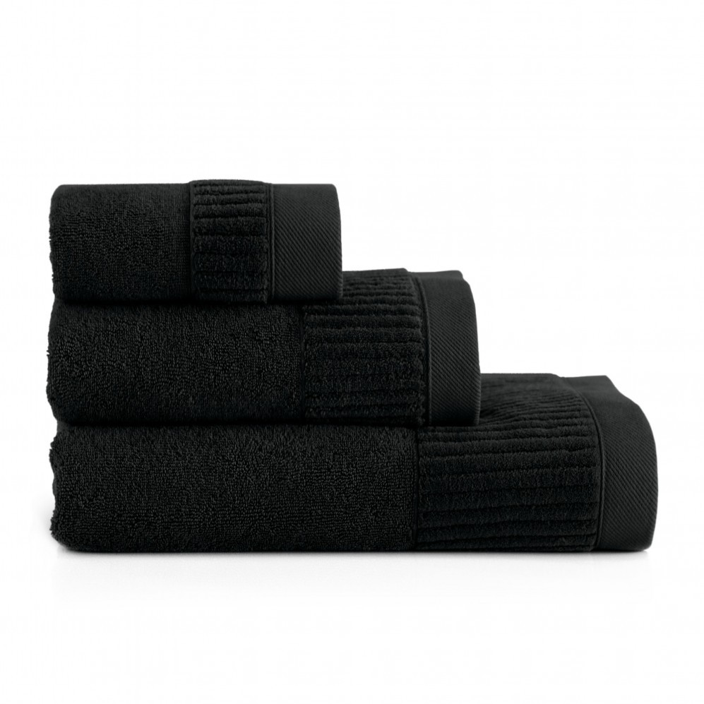 Ręcznik Zwoltex Porto z GOTS 30x50 czarny 