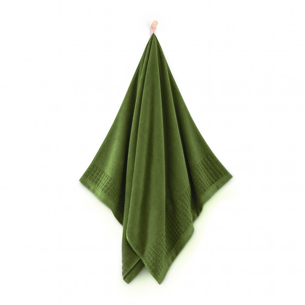 Ręcznik Zwoltex Paulo 70x140 głęboka zieleń