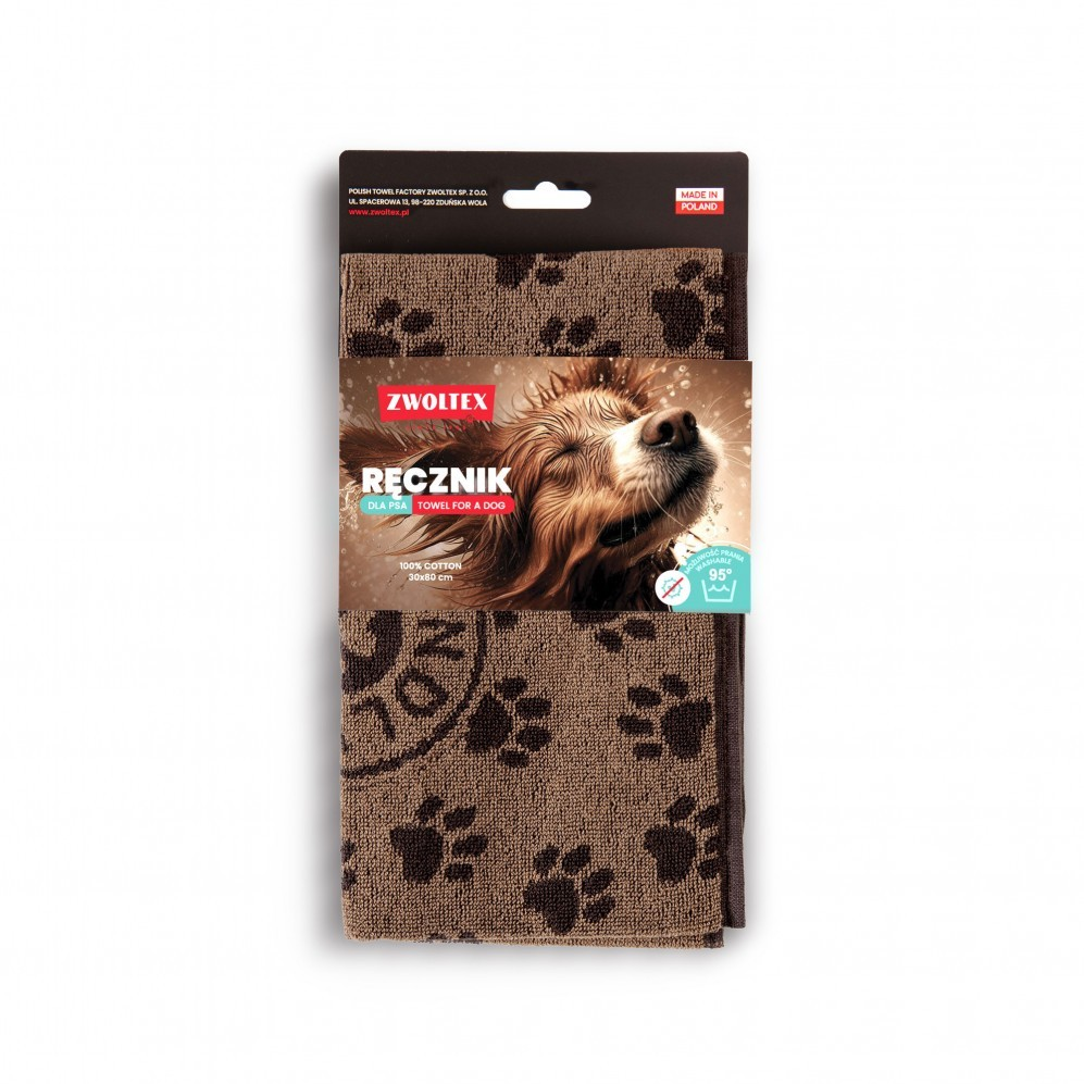 Ręcznik Zwoltex dla pupila Best Friend 50x100 brązowy