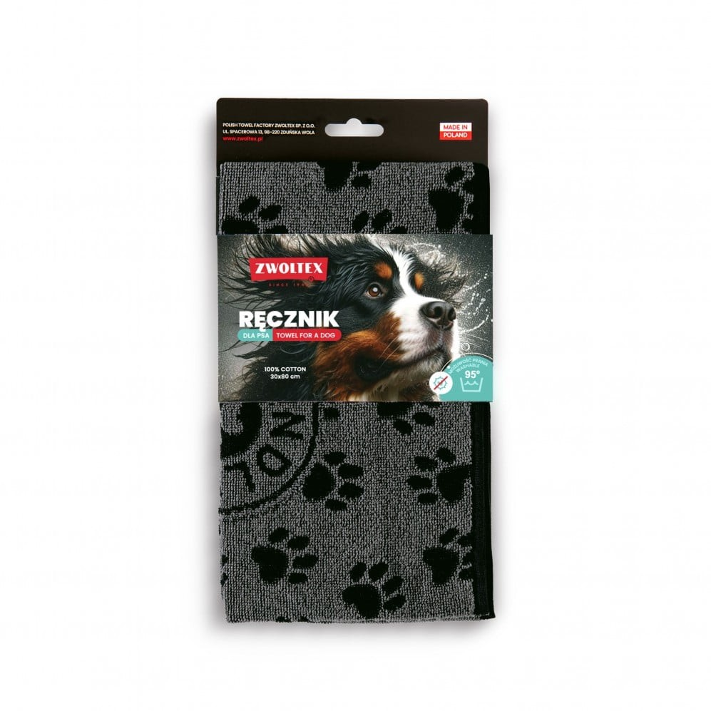 Ręcznik Zwoltex dla pupila Best Friend 50x100 czarny