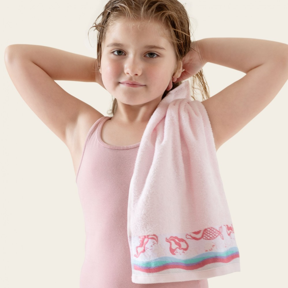 Ręcznik Zwoltex 30x50 SYRENKI różowy