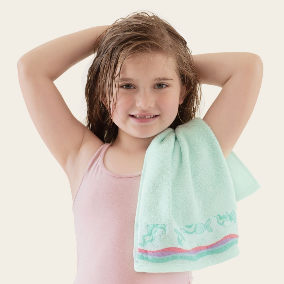 Ręcznik Zwoltex 30x50 SYRENKI turkusowy