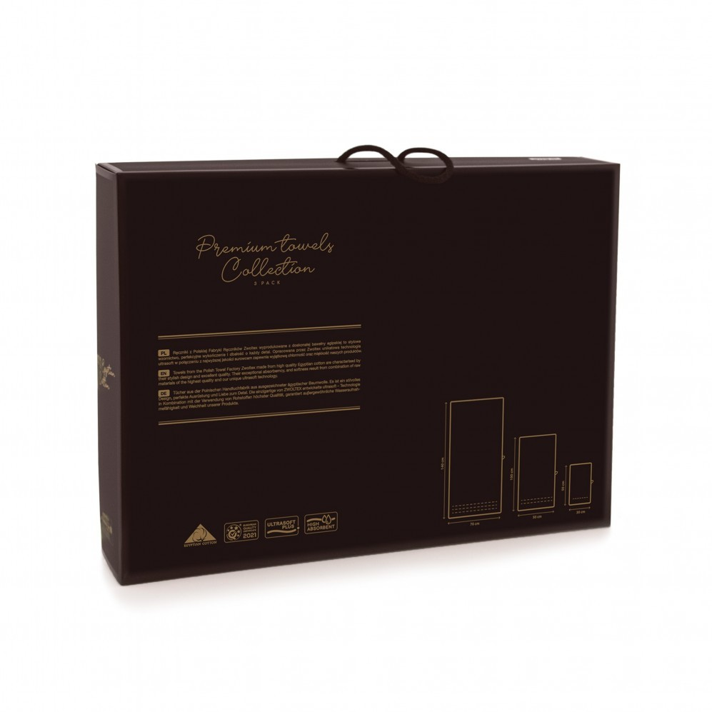 Komplet Ręczników Exclusive Zwoltex Carlo 3cz. sepia