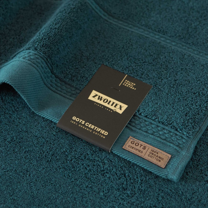 Ręcznik Zwoltex Queen z GOTS 100x150 turkusowy