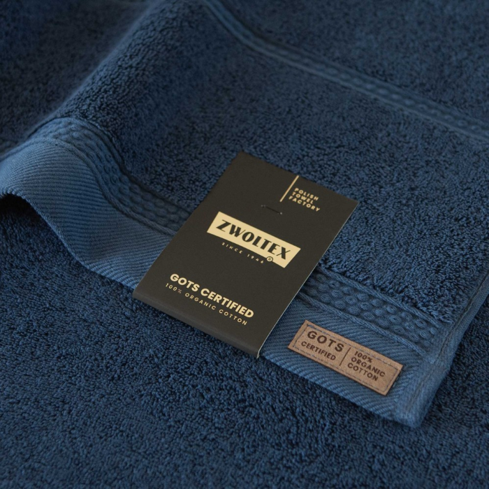 Ręcznik Zwoltex Queen z GOTS 100x150 granatowy