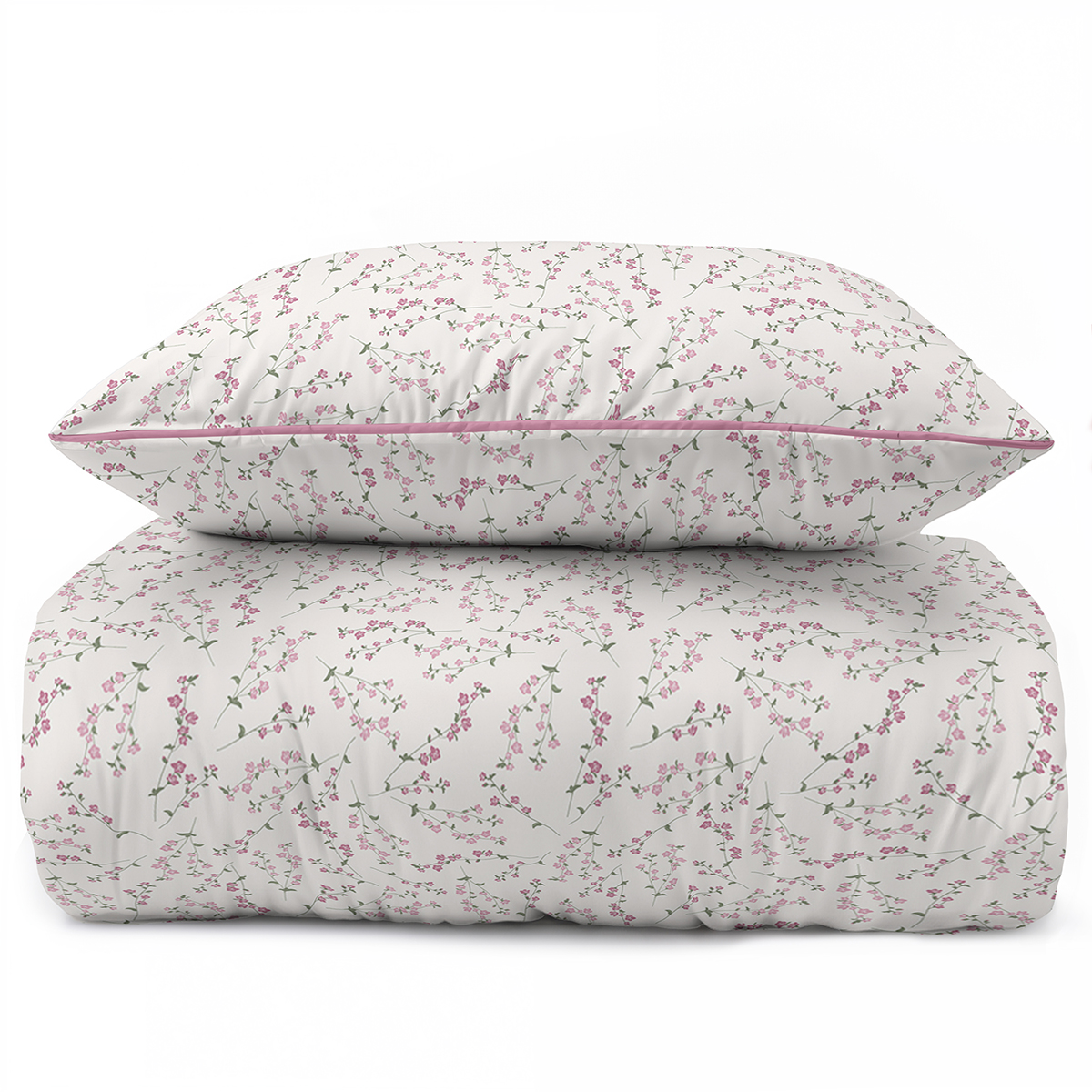 Pościel Martuli Perkal Gibsówka różowa