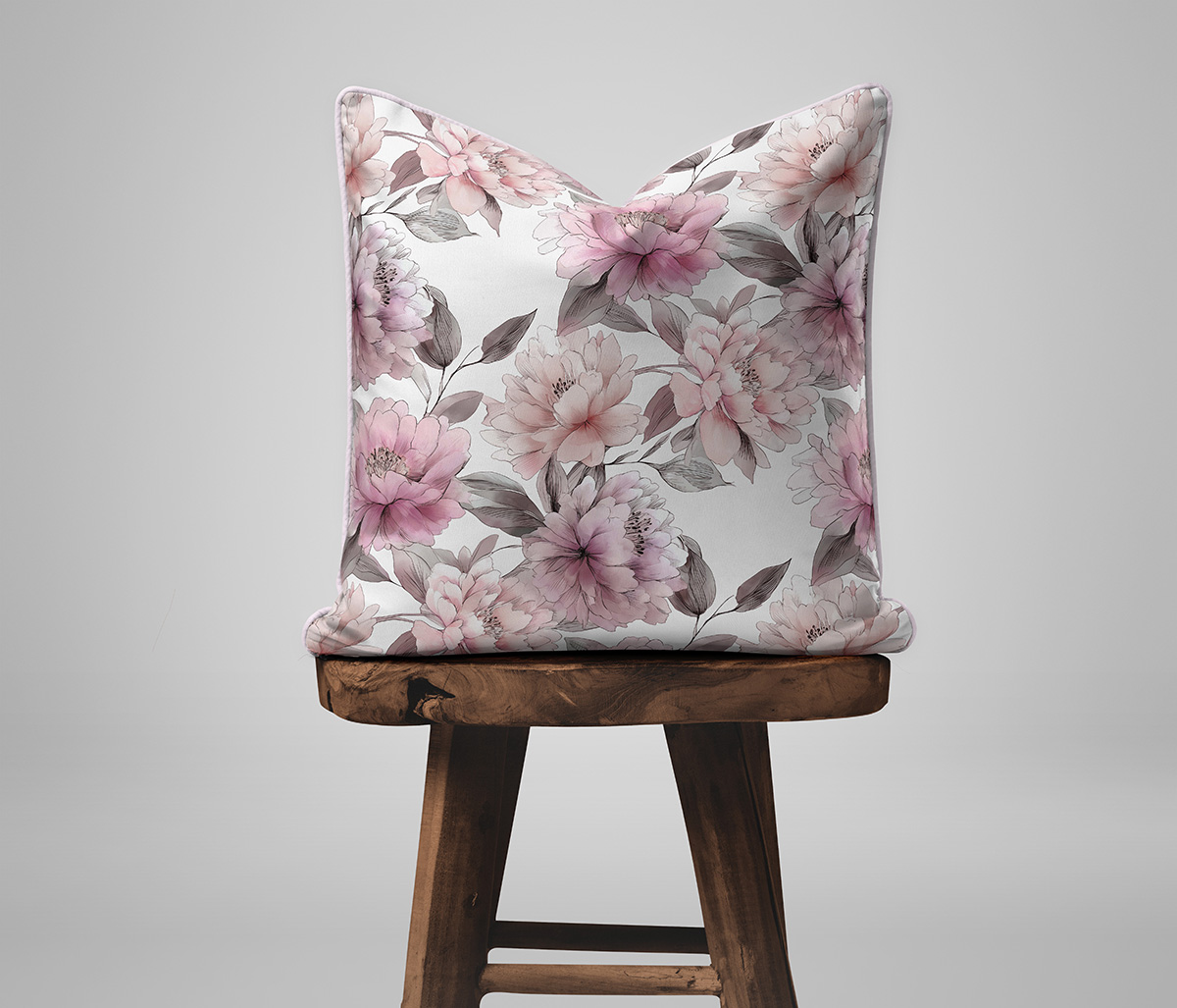 Poszewka Martuli Perkal 40x40 Piwonia różowa