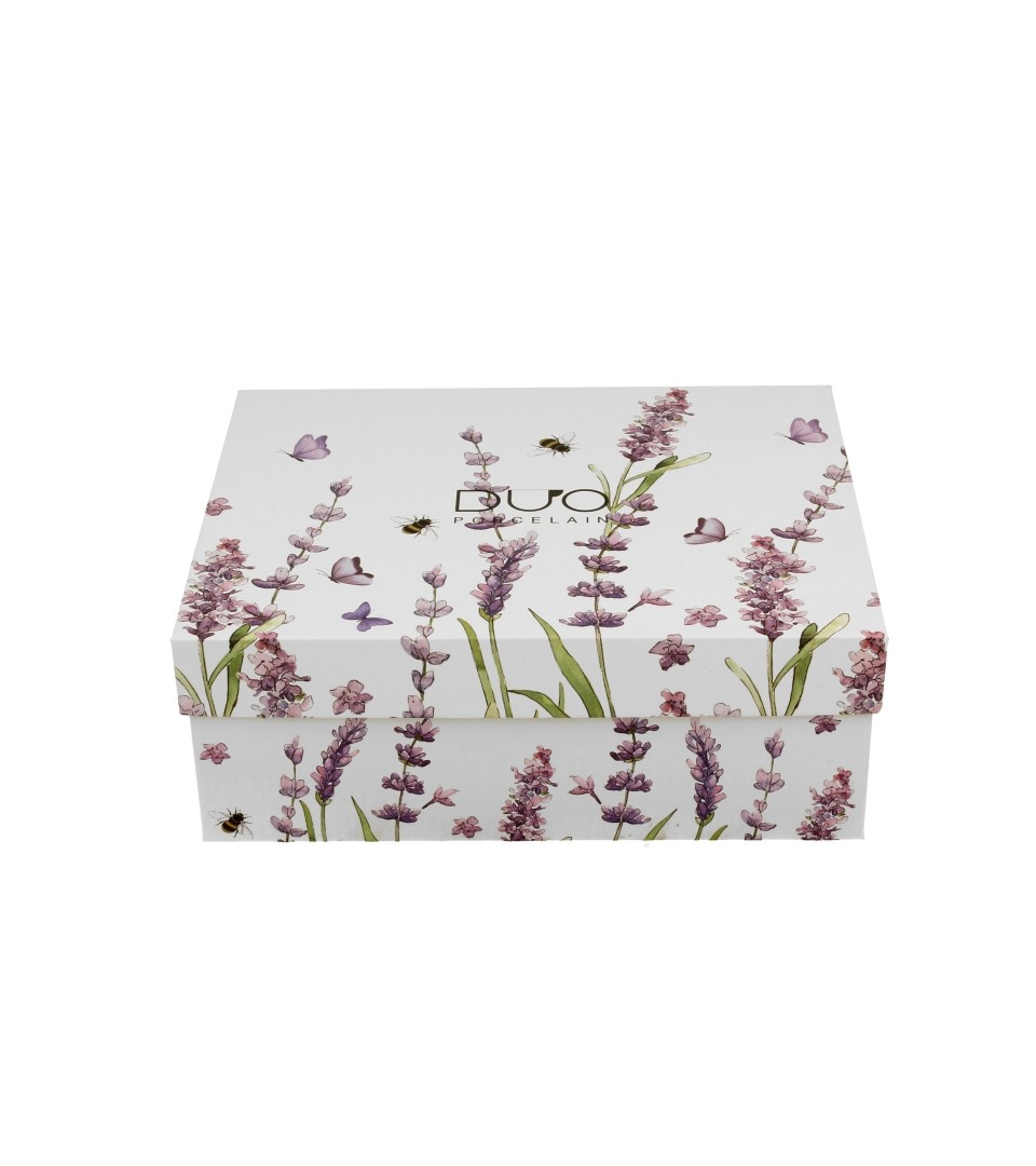 Filiżanka DUO ze spodkiem espresso 2x110ml Classic Lavender