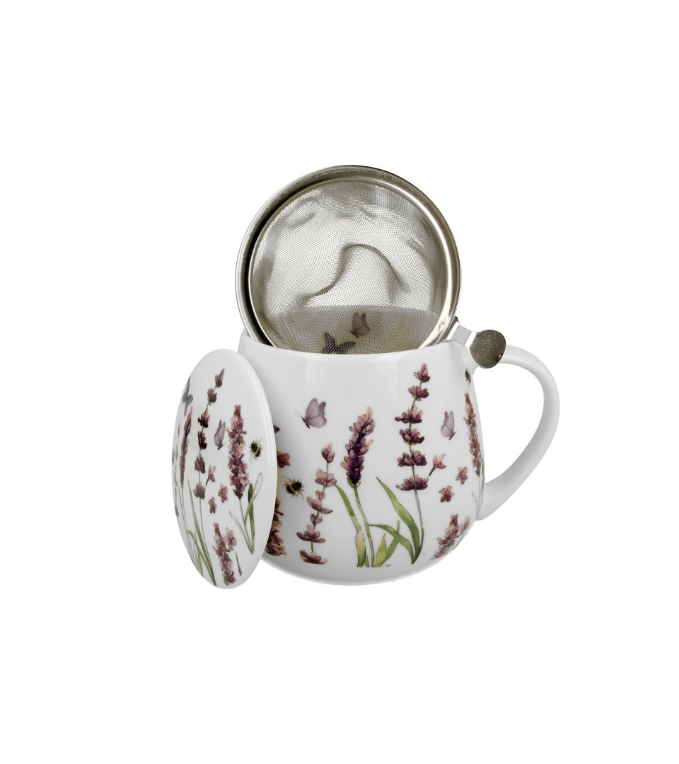 Kubek DUO Baryłka 430ml z zaparz Classic Lavender