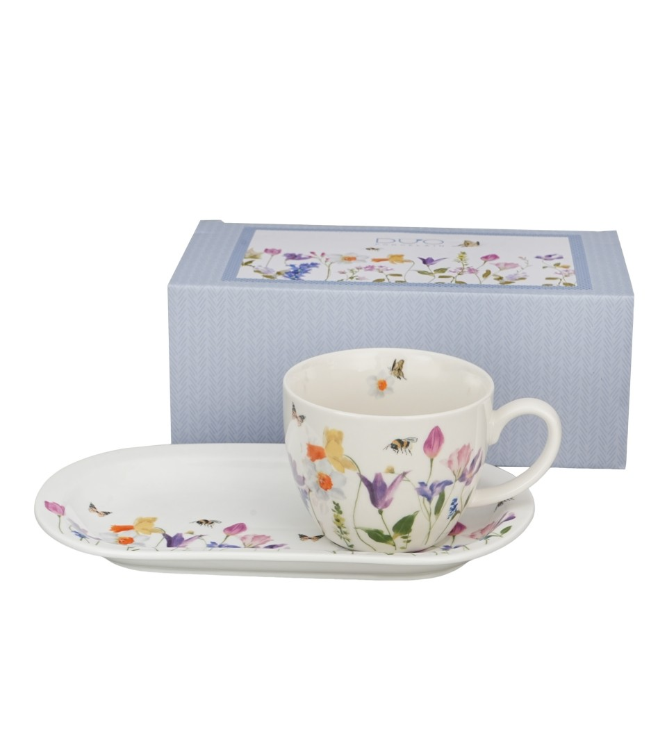 Zestaw Śniadaniowy Duo filiżanka jumbo ze spodkiem MAY