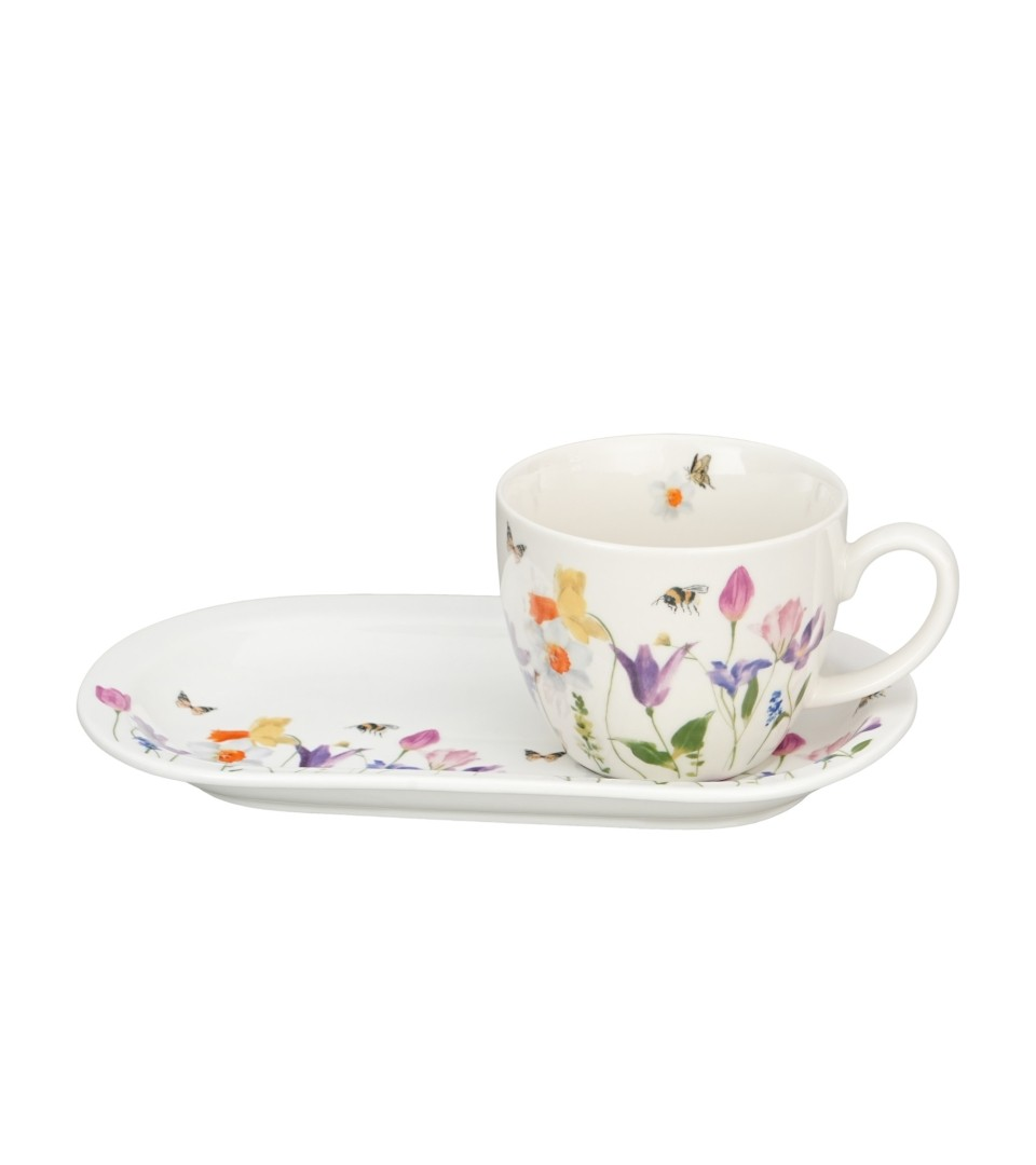 Zestaw Śniadaniowy Duo filiżanka jumbo ze spodkiem MAY