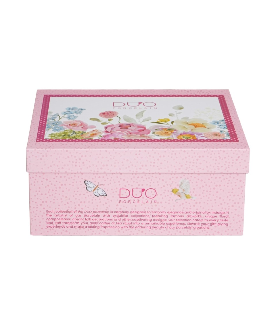 Filiżanki DUO ze spodkami 270ml x2 JUNE