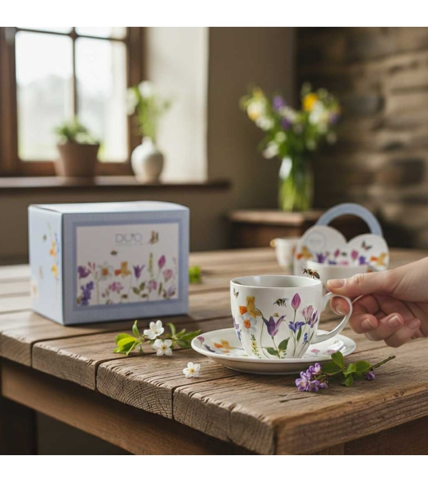 Filiżanki DUO ze spodkami 270ml x2 MAY